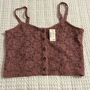 Lace crop top